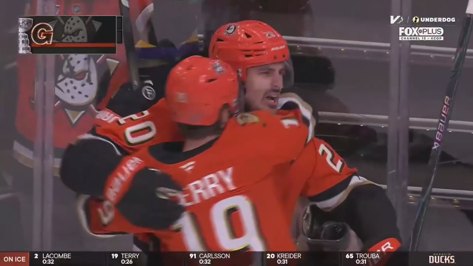 Carlsson, Terry and Kreider Each Post Three-Point Nights to Eliminate Edmonton · Apr. 30, 2026