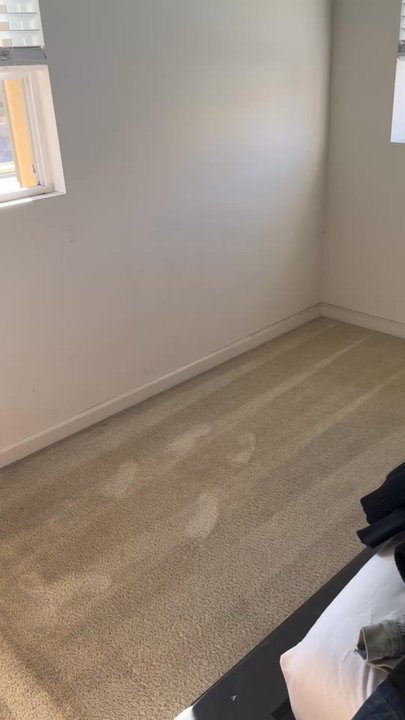 Sergio's Carpet Cleaning - The upstairs after the cleaning was done. Taken after we did our first walk-through, which is why there's foot marks. 10/10 recommend!! - Carpet Cleaning Near Me - Ontario, California