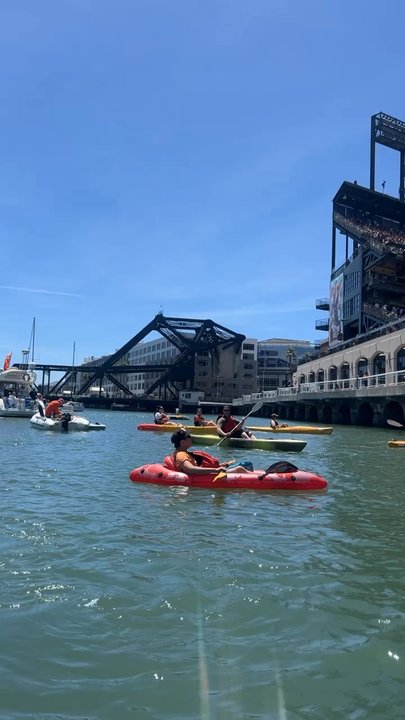 City Kayak - Watching the giants game! - Rafting/Kayaking Near Me - San Francisco, California