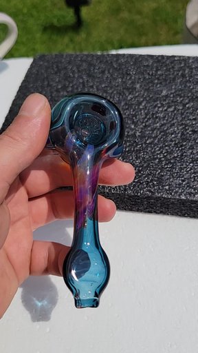 Preview pic of Color drip spoon.  Amber purplicious and crystal bliss