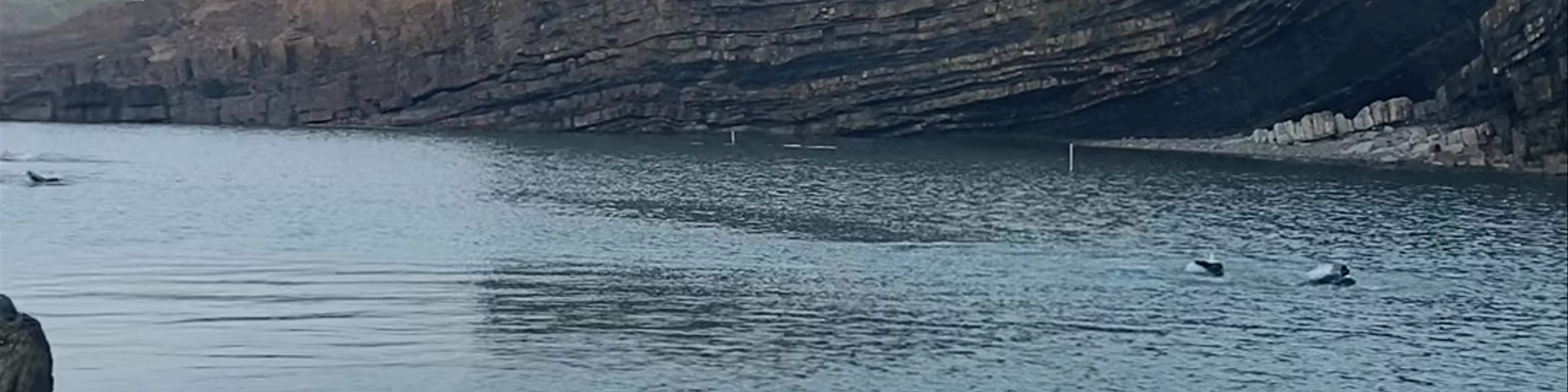 Bude Sea Pool during wintertime 