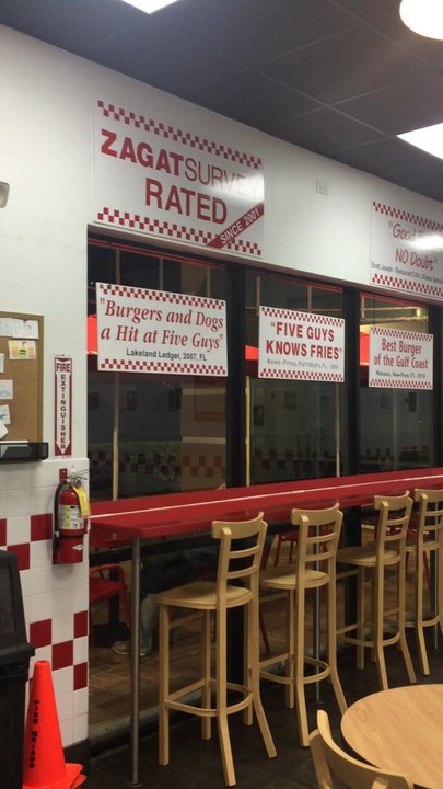 Five Guys - Inside - Burgers Near Me - Ft. Lauderdale, Florida