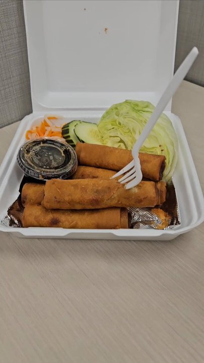 Noodle World - Egg rolls and salad - Chinese Near Me - Alhambra, California
