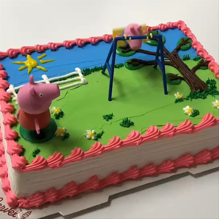 Carvel - A custom made cake for someone who loves Peppa Pig - Ice Cream & Frozen Yogurt Near Me - Woodside, New York