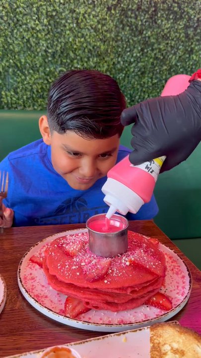Madres Brunch - He loved his pancakes - Breakfast & Brunch Near Me - Long Beach, California