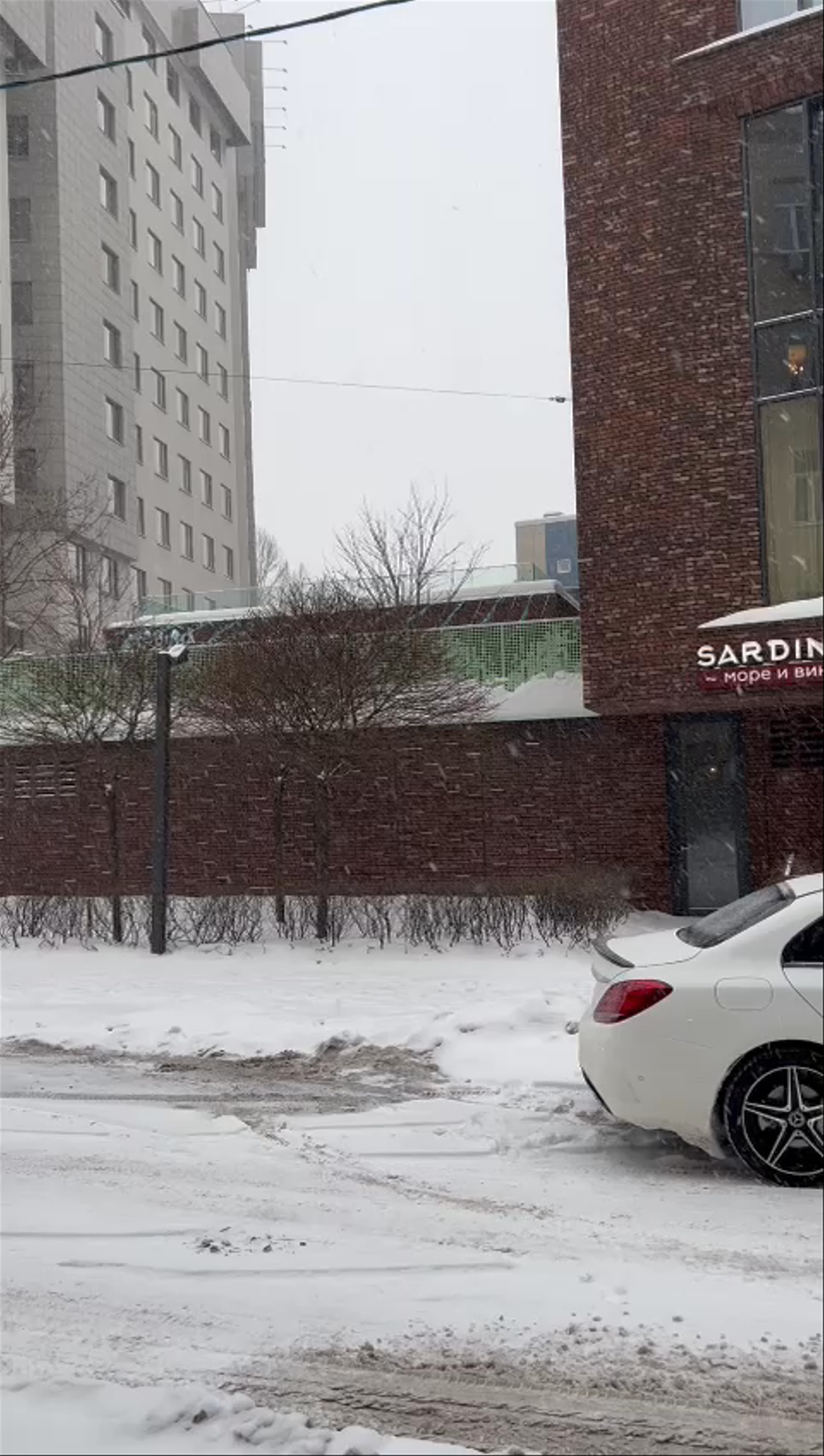 Sardinia Restaurant in Khamovniki, Moscow - Winter Snow Ambiance