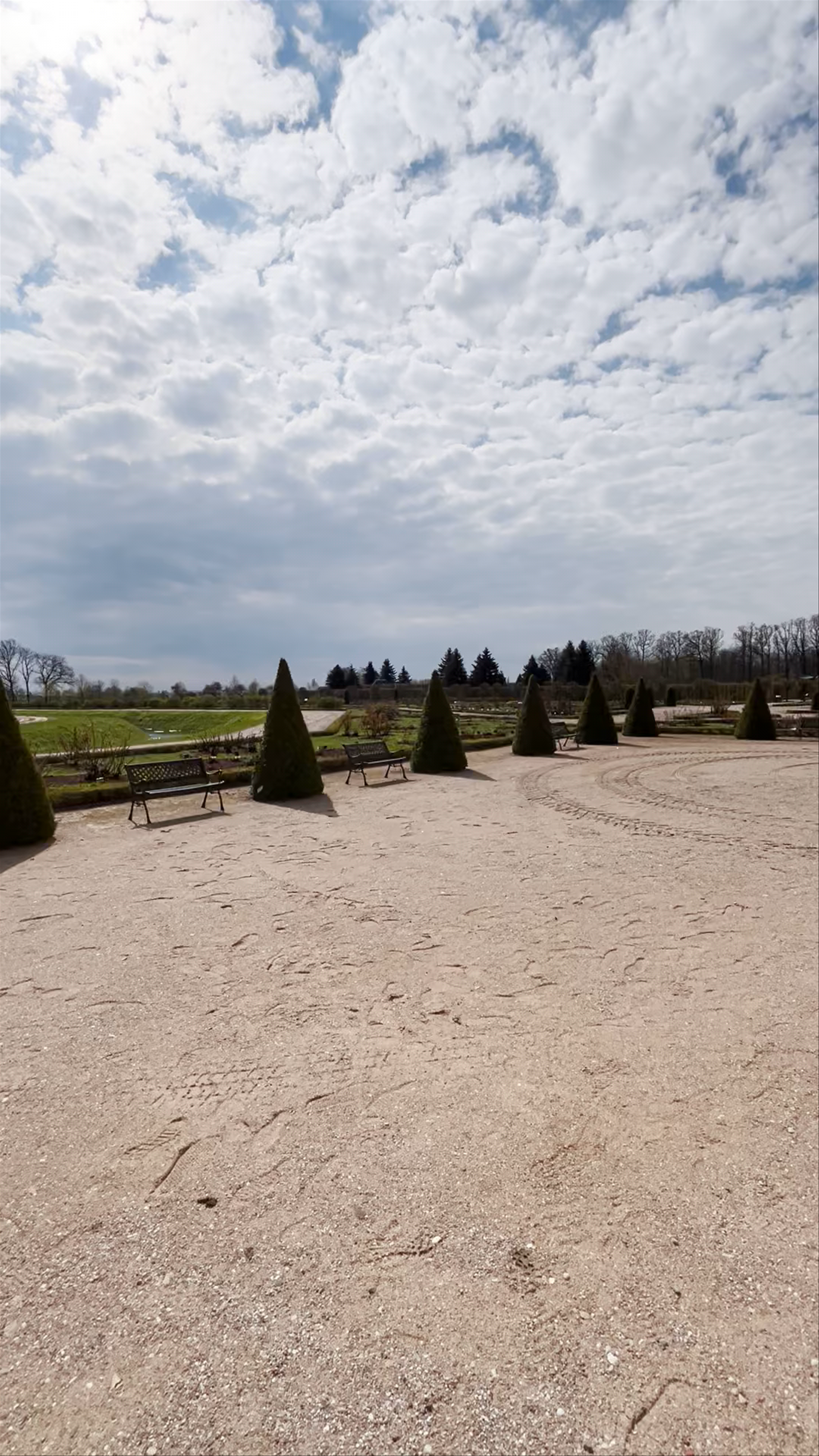 Rundāle Palace Museum Gardens in Spring Light