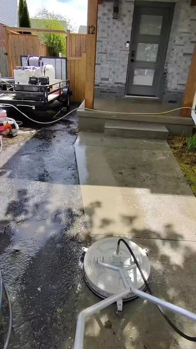 A1 Washing - Great result on the concrete - Pressure Washers Near Me