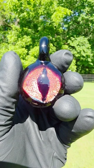 Preview pic of 1.4" Glass Eye of Sauron Pendant