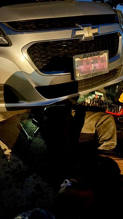 Mech On Wheels - Mech on Wheels repairing starter on a Sunday evening. - Auto Repair Near Me