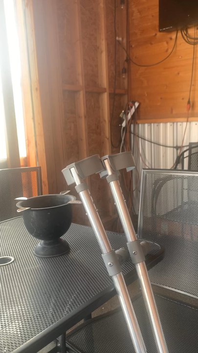 Riverhouse Cigar Bar - Outside closed area, with tables and television! - Beer Bar Near Me - Wenatchee, Washington
