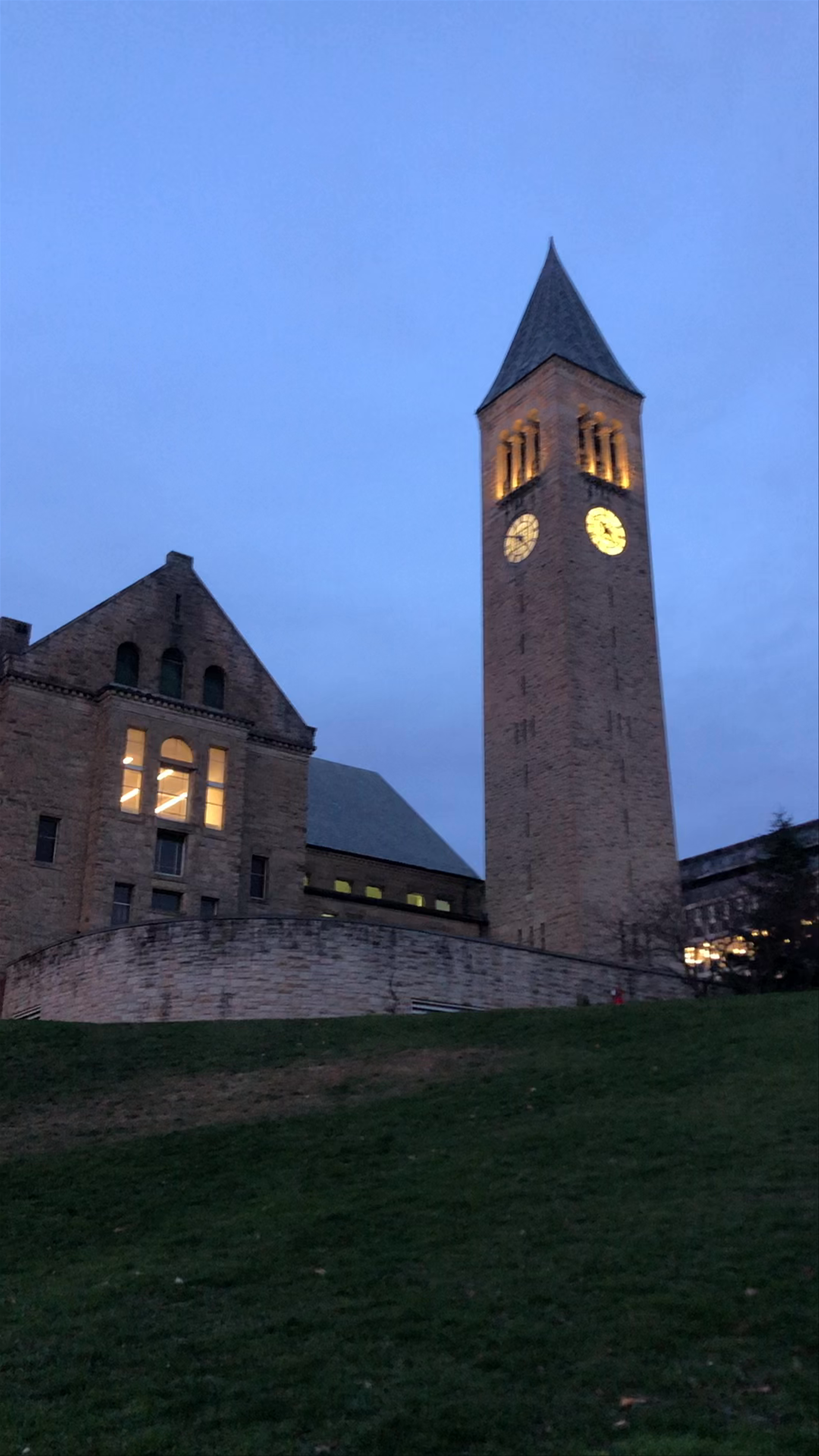 Evening Serenity at Cornell University’s Ho Plaza, Ithaca