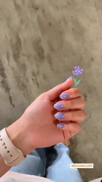 Beach Nails & Spa - Love this see through/ gummy pastel purple - Nail Salons Near Me - Redondo Beach, California