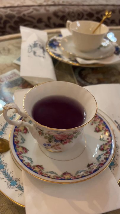 The Parlour - Brooklyn High Low - indigo herbal tea (complementary) - Tea Rooms Near Me - Brooklyn, New York