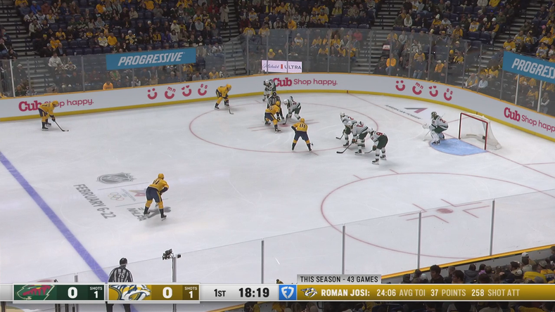 Matt Boldy with a first-period hat trick vs. Nashville Predators · Feb 4, 2026