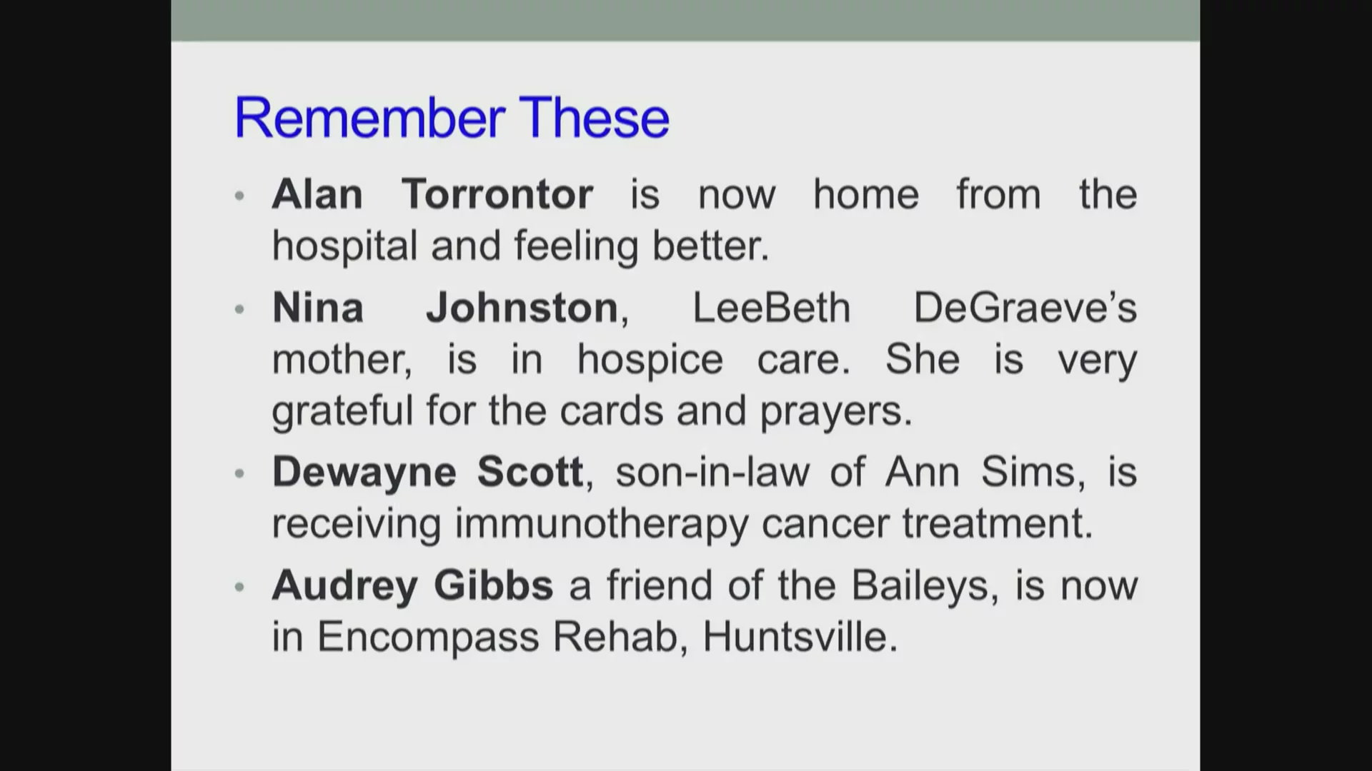 Bethel Service, February 01, 2026