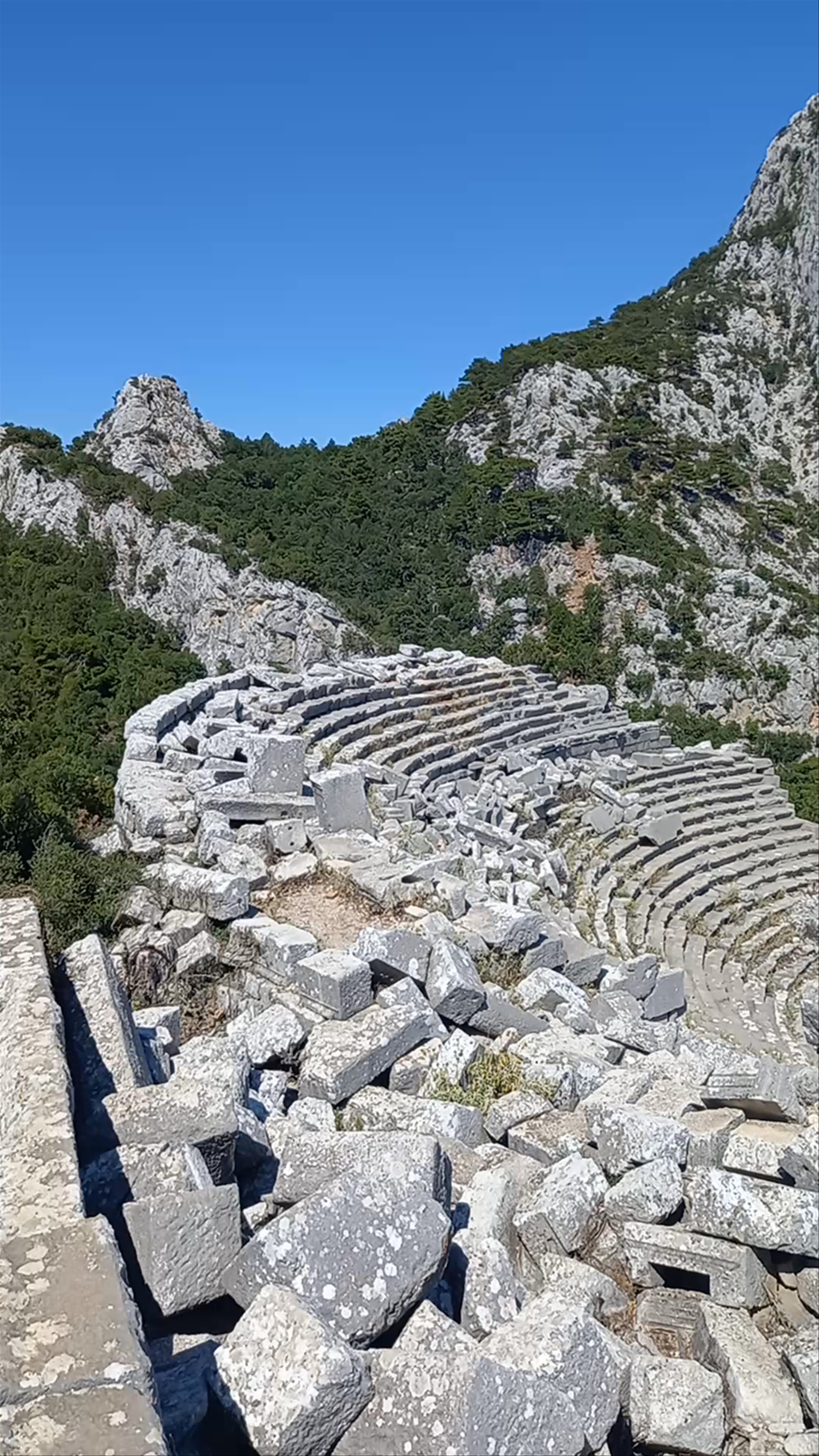 Ancient Ruins Exploration at Termessos: Mountain Theater Wonder