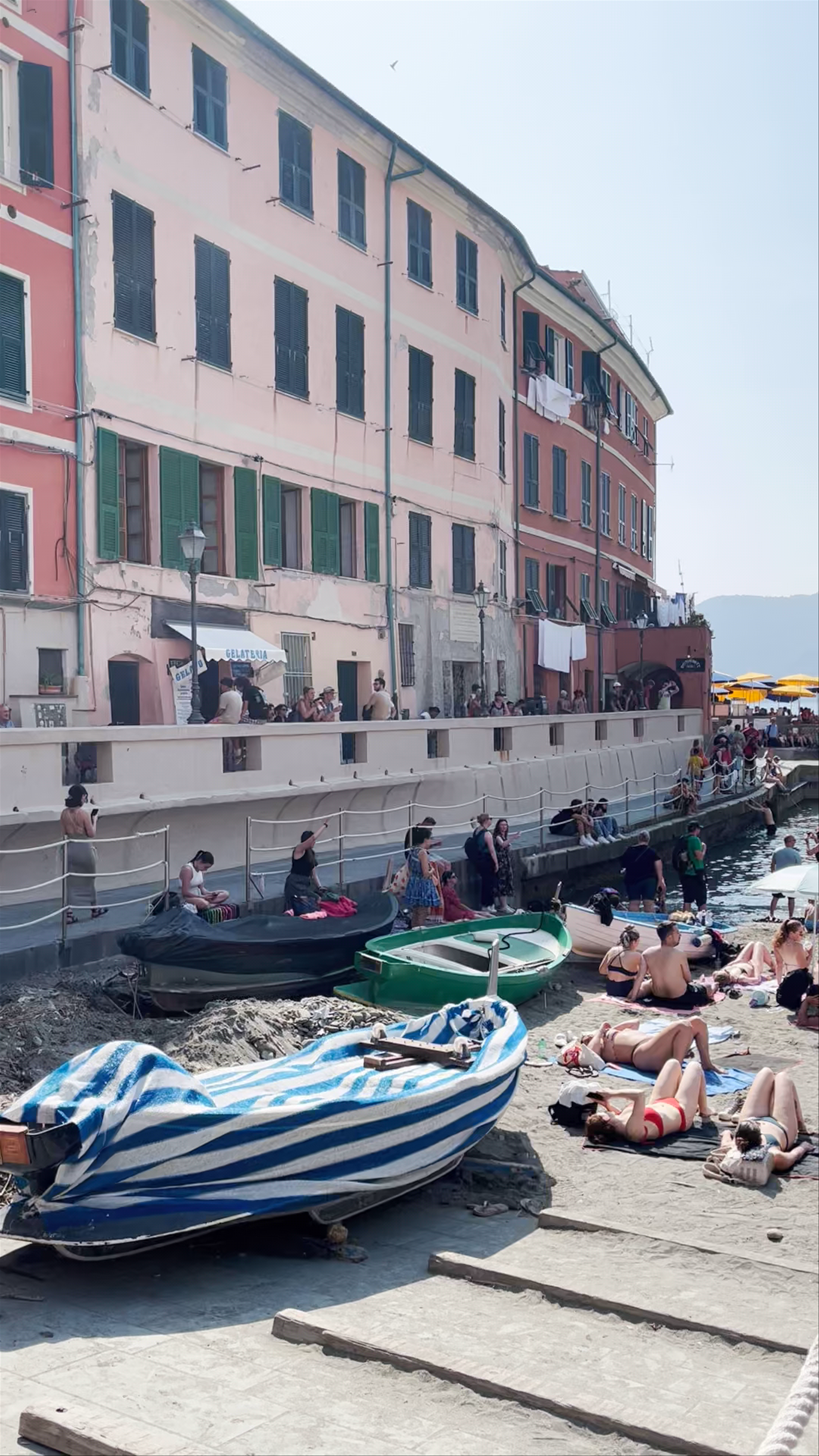 Sun-Drenched Serenity at Vernazza Beach, Italy