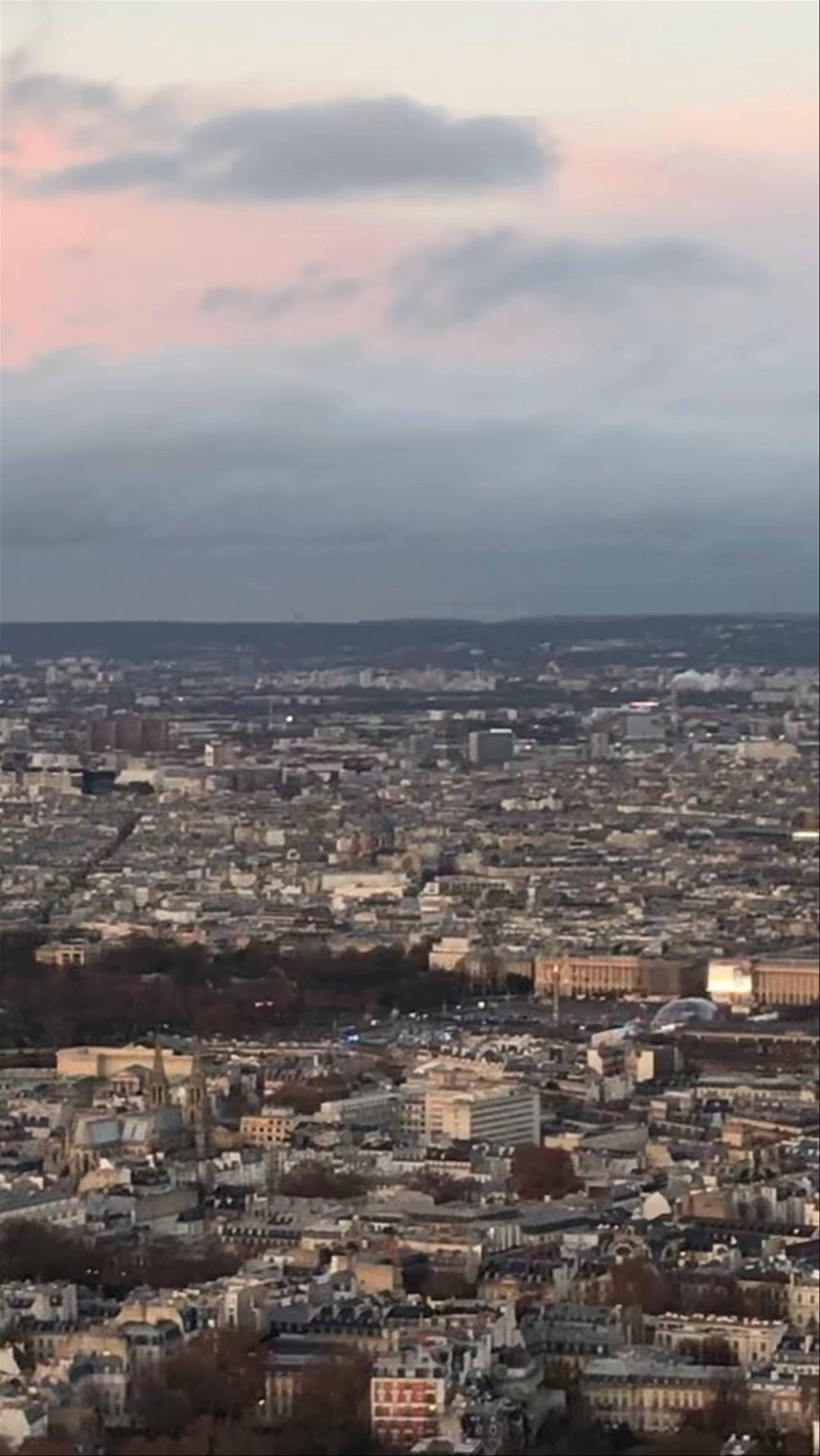 Paris Skyline from Tour Montparnasse at Sunset