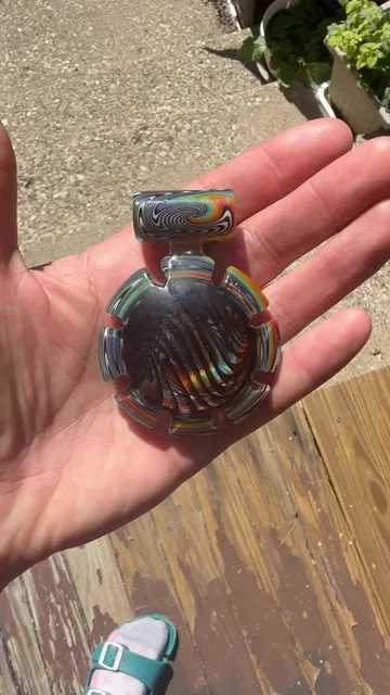 Preview pic of Pajay Glass WORKED Pendant