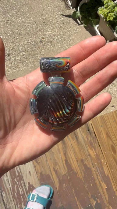 Preview pic of Pajay Glass WORKED Pendant