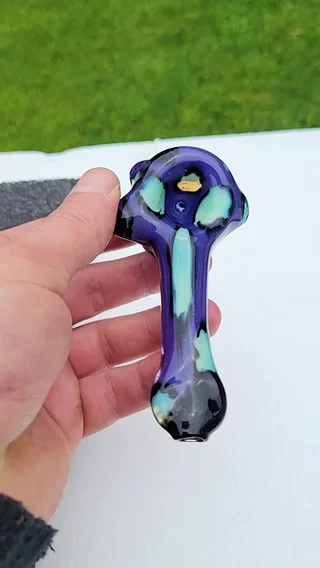 Preview pic of Purple urple and titan Bengal print spoon