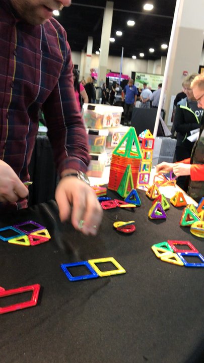 Ocean Sales - Demonstration of the Smart Builders educational magnetic building blocks at the Jan. 5-7, 2018 Salt Lake Home Show. - Wholesale Stores Near Me - Calgary, Alberta