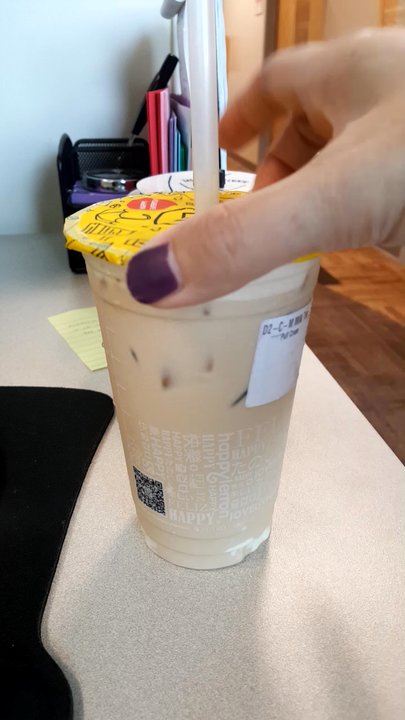 Happy Lemon - Not much puff cream and he shook it... - Juice Bars & Smoothies Near Me - Cupertino, California