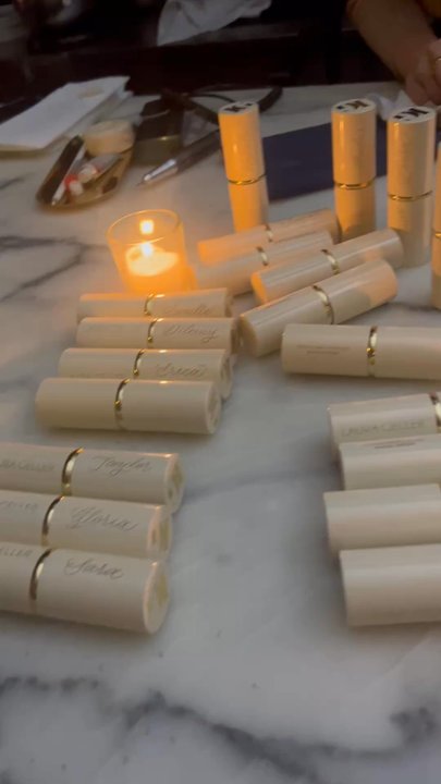 Amali - Calligraphy personalization for the new Laura Geller Beauty product - Mediterranean Near Me - New York, New York