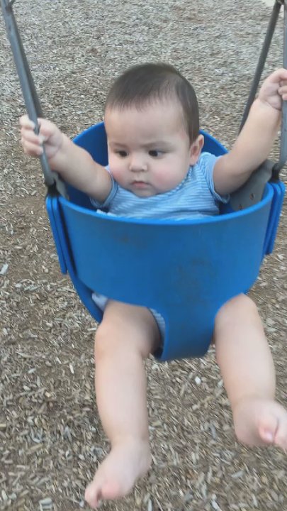 Linda Spurlock Park - My little baby on the swing. - Parks Near Me - North Richland Hills, Texas