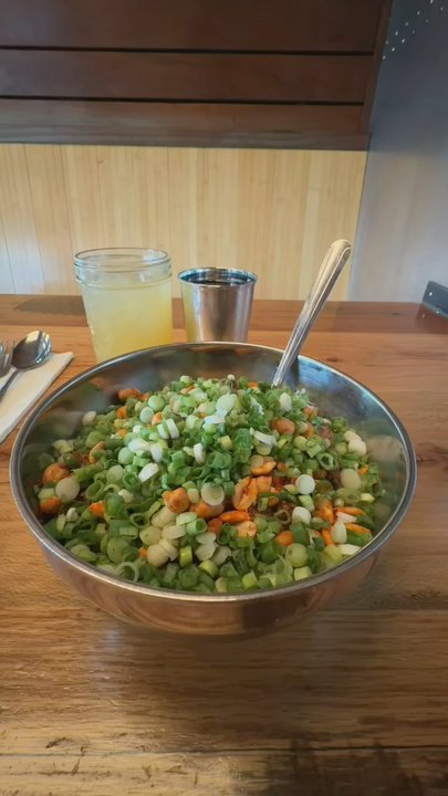 Spork - stirring the dan dan noodles up, omg - Mexican Near Me - Bend, Oregon