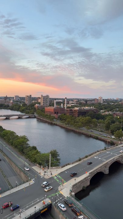Over The Charles Rooftop Bar - River and sky line view from the restaurant. - Tapas/Small Plates Near Me - Boston, Massachusetts