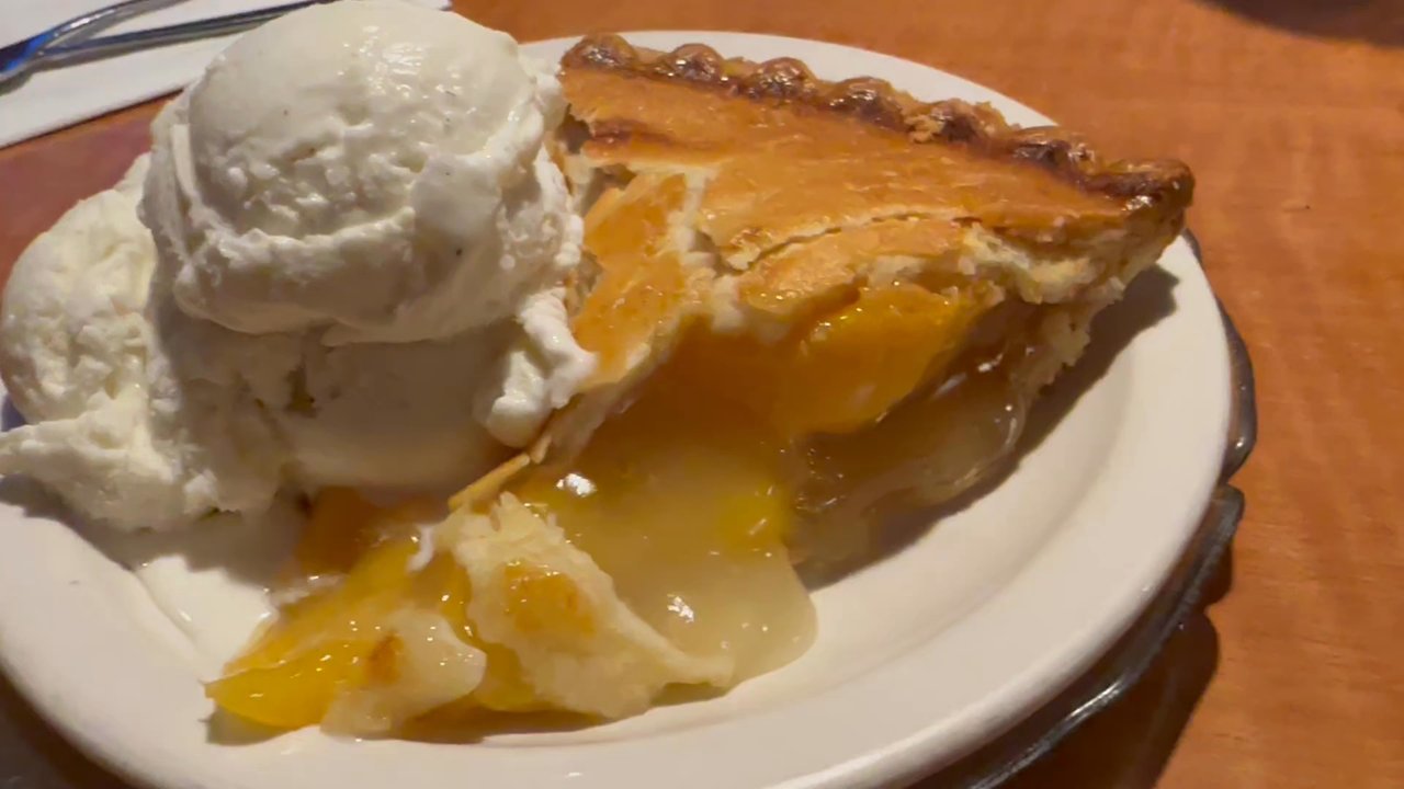 Tallyrand Restaurant - Peach Pie a la mode - Diners Near Me - Burbank, California