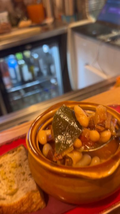 PIGGS - Fabada--white bean soup with ham, pork belly, and chorizo. - Tapas Bars Near Me - Edinburgh, EDH