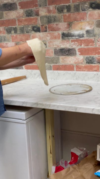 Krusty Pizza - Eric preps, kneads, and bakes his kosher dough on the spot. - Pizza Near Me - Hallandale Beach, Florida