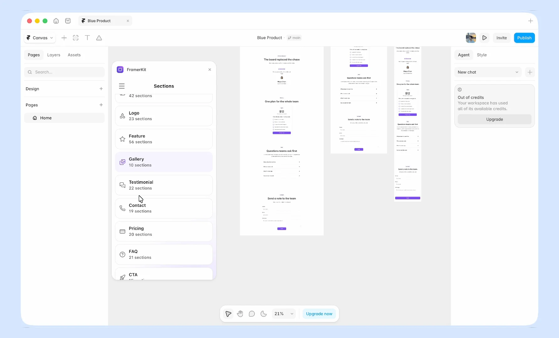 🛠 CTA sectionTenth lesson on the Flowbit pageI drop a CTA under the contact form, then change the heading and the buttonsThe video shows how easy it is to edit