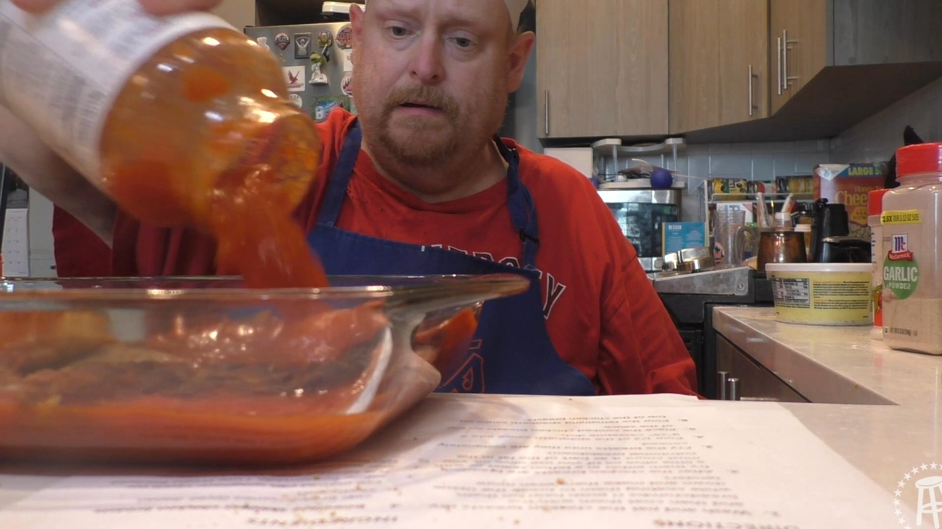 Tank Cooks Chicken Parmesan