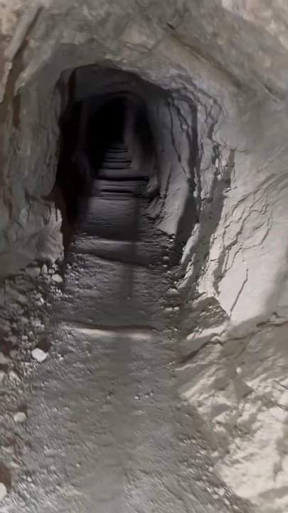 Burro Schmidt Tunnel - This was taken about in the middle of the tunnel. - Hiking Near Me - Inyokern, California