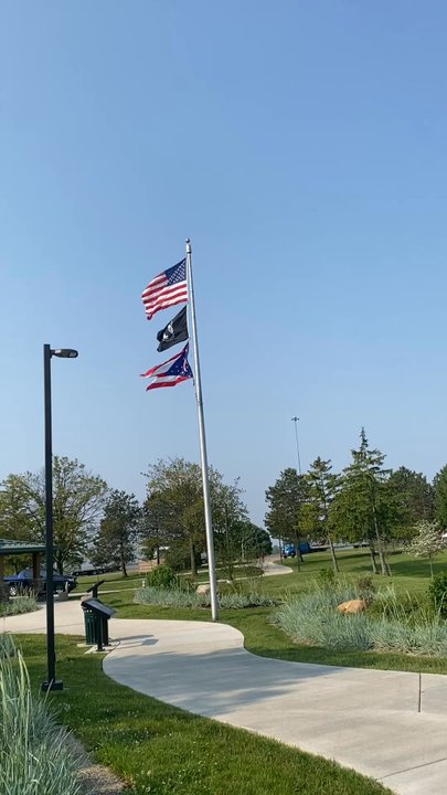 Preble Rest Area Eastbound - Flags - Rest Stops Near Me - Riley Township, Indiana