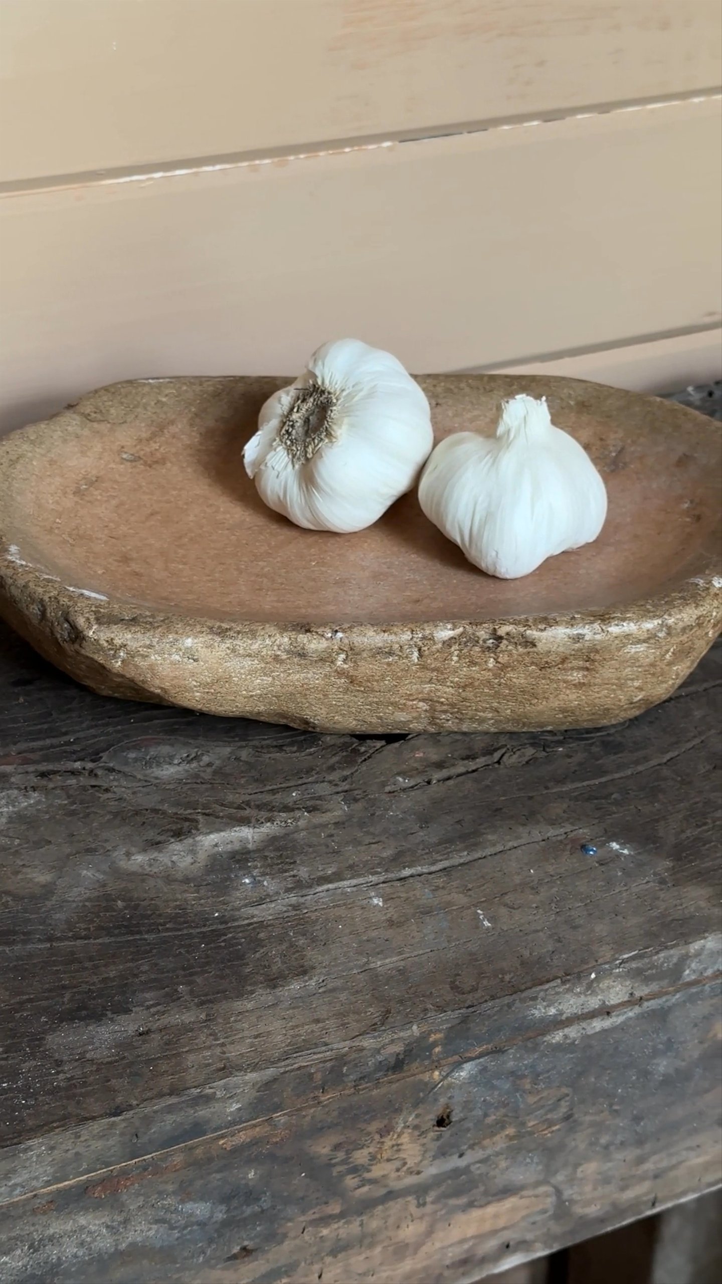 Rose Stone Kharal Bowl