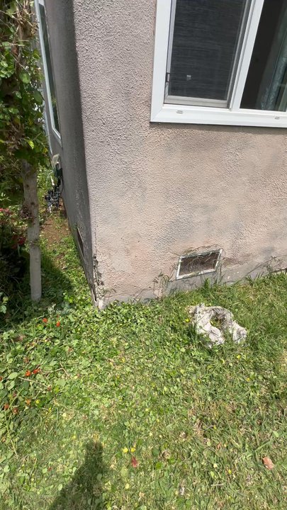 Restore & Construct - Before all the damage on the wall - Roofing Near Me - Carson, California
