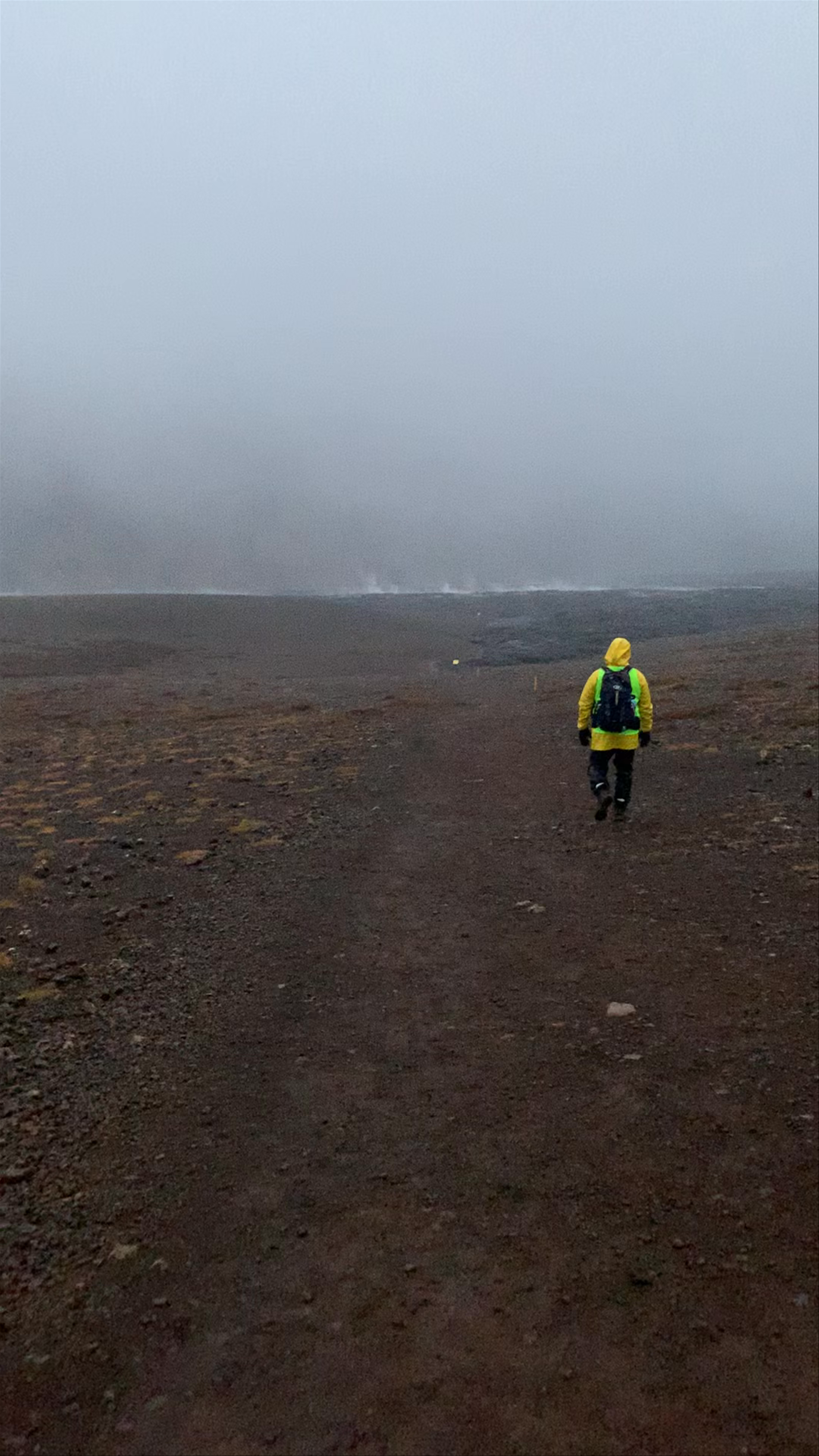 Misty Trek to Fagradalsfjall Volcano, Iceland