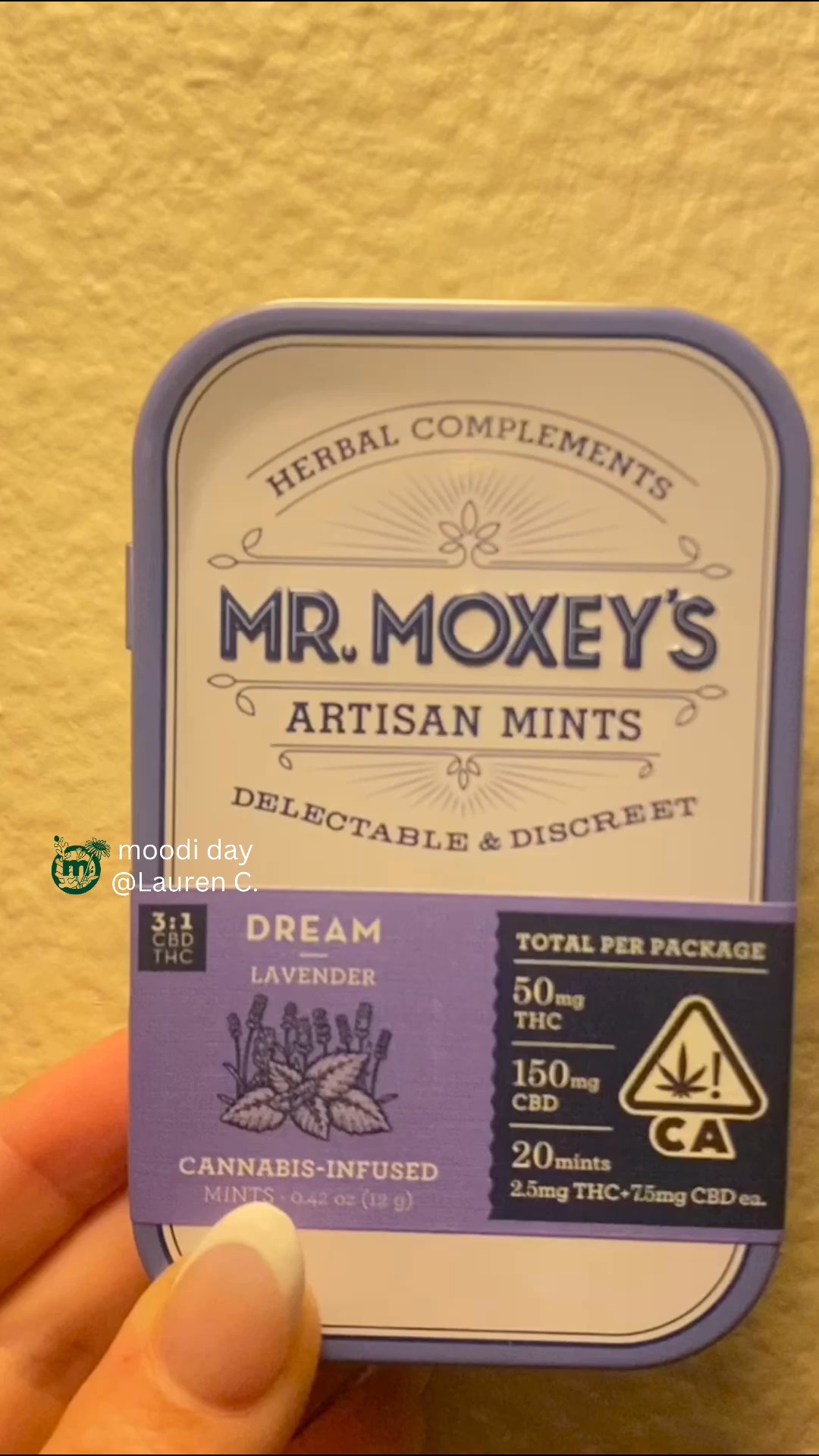 Mr. Moxey's Mints Dream Lavender Review by Lauren C. Real Reviews of