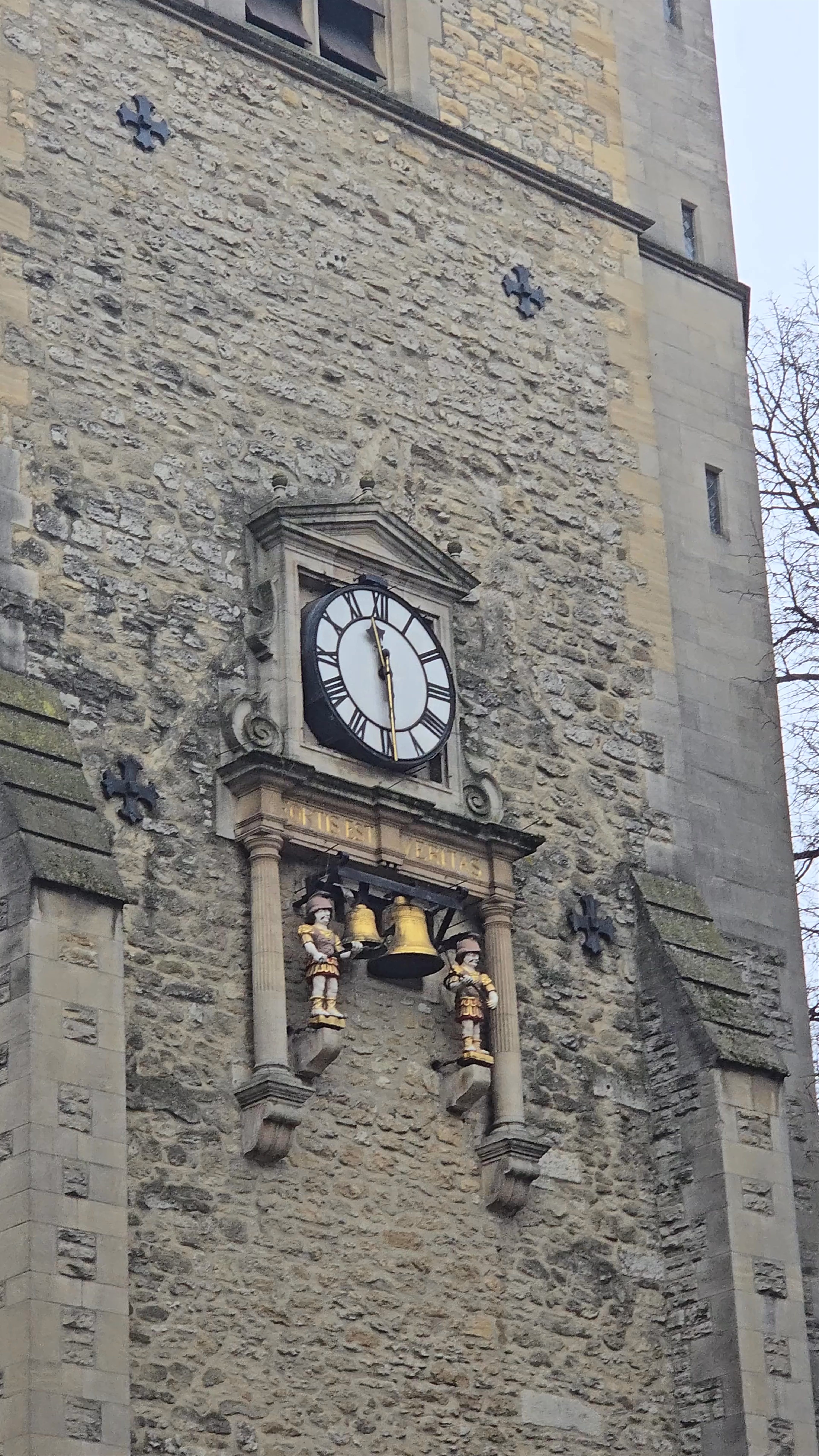 Carfax Tower Clock and Bells in Oxford, UK