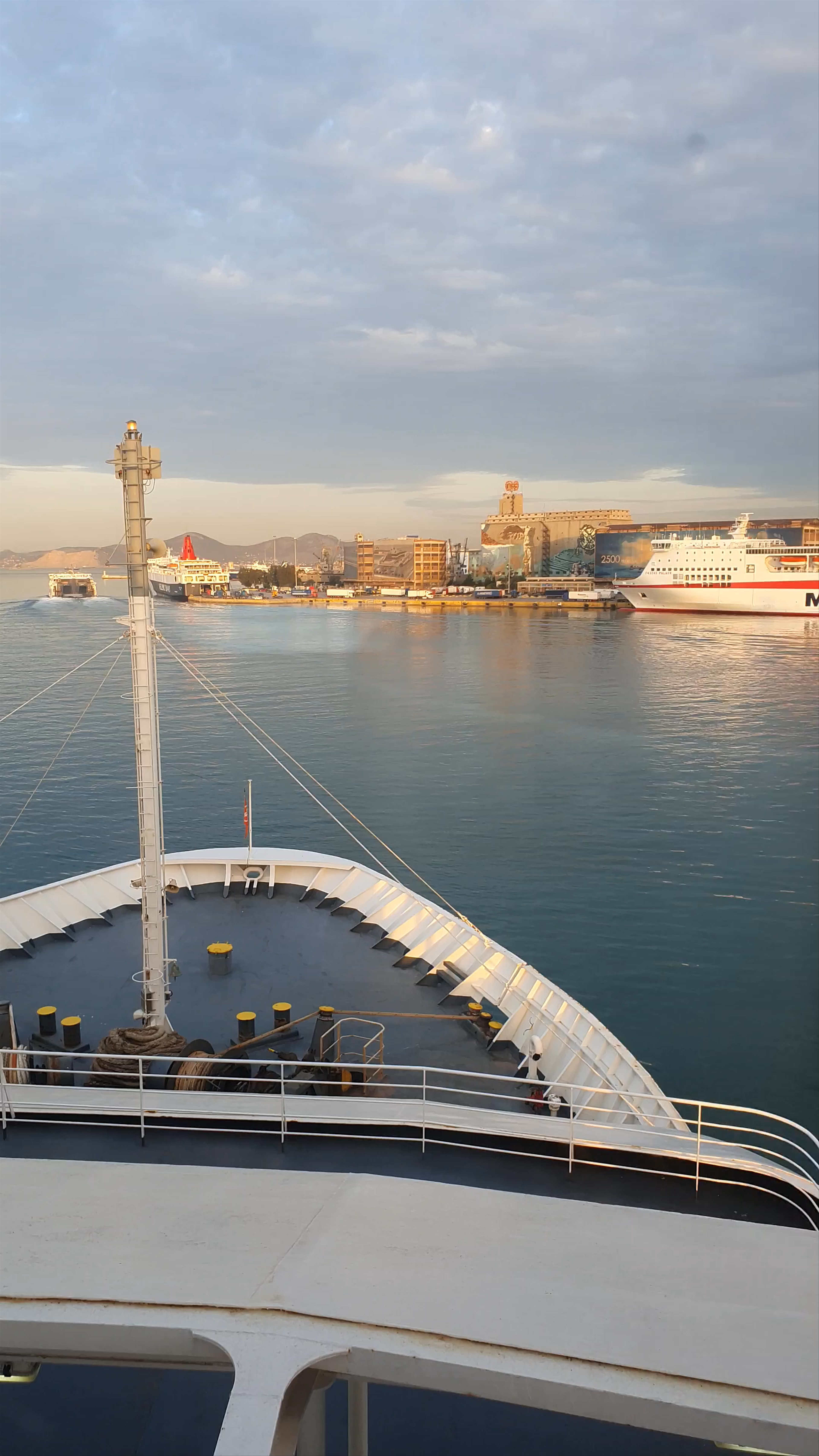 Sunrise Departure from Piraeus Port, Greece