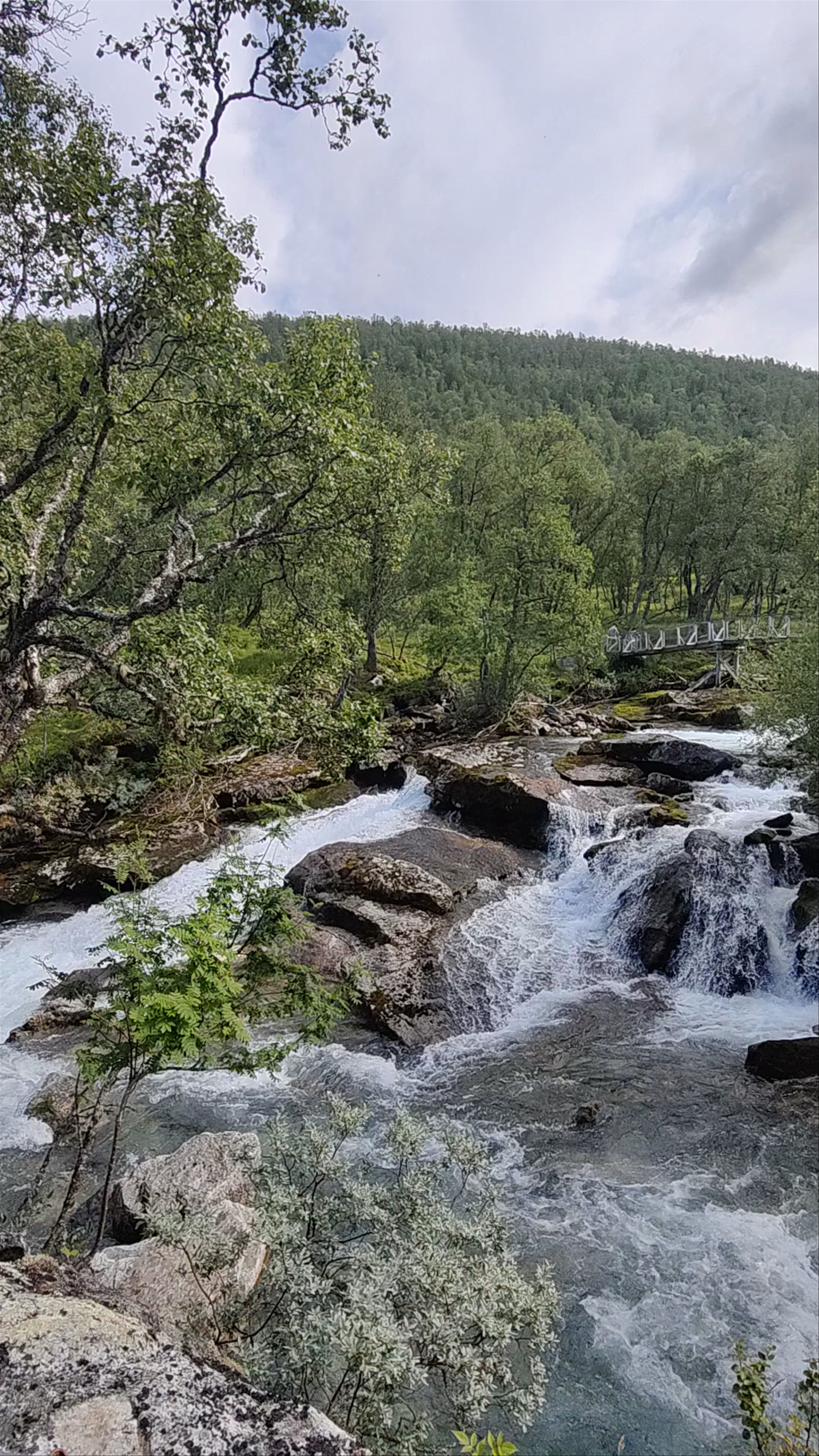 Vardahaugselvi Waterfall