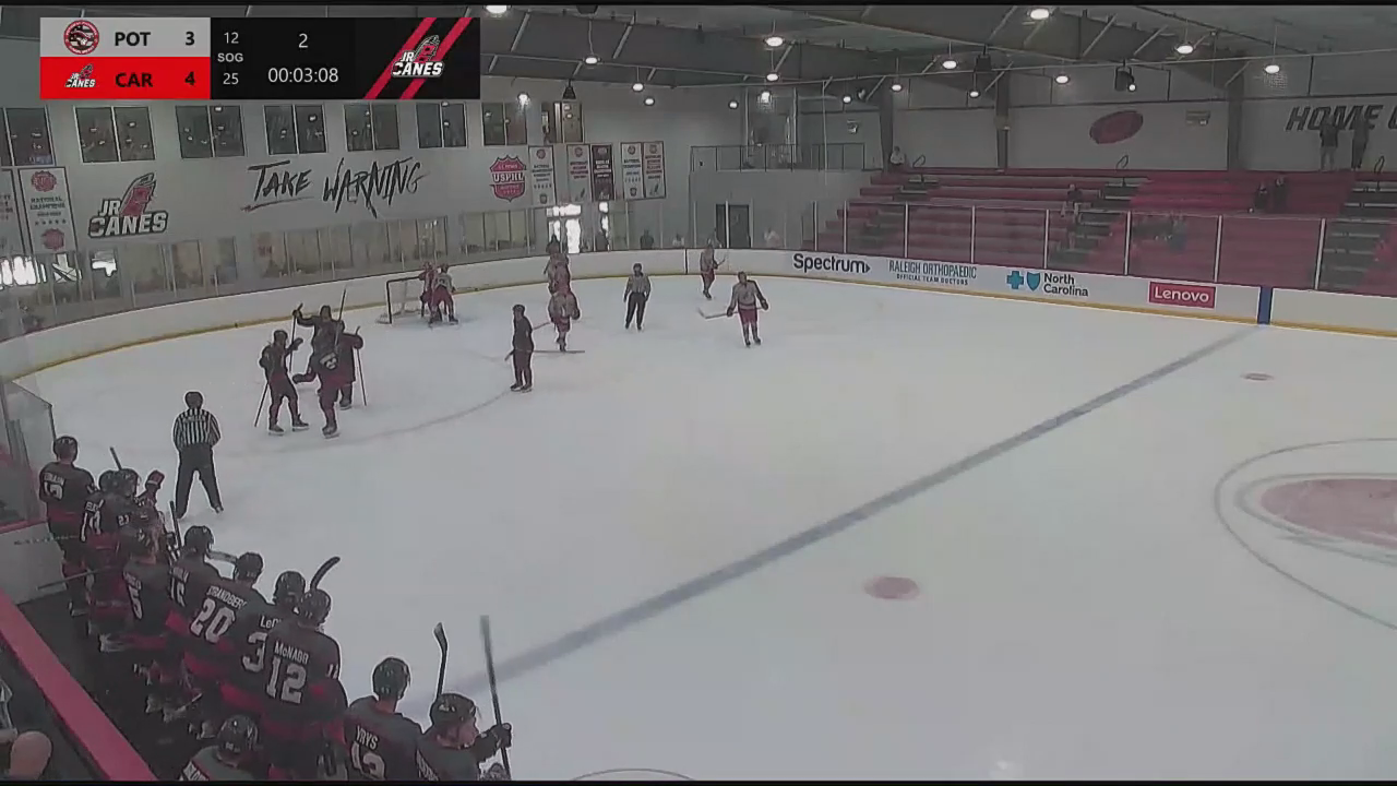 Alex Herynk's First Junior goal. Comeback for Carolina Jr. Hurricanes (NCDC).