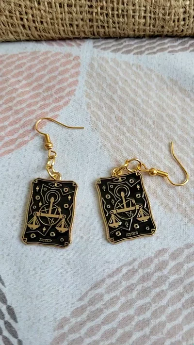 Tarot Card Earrings 