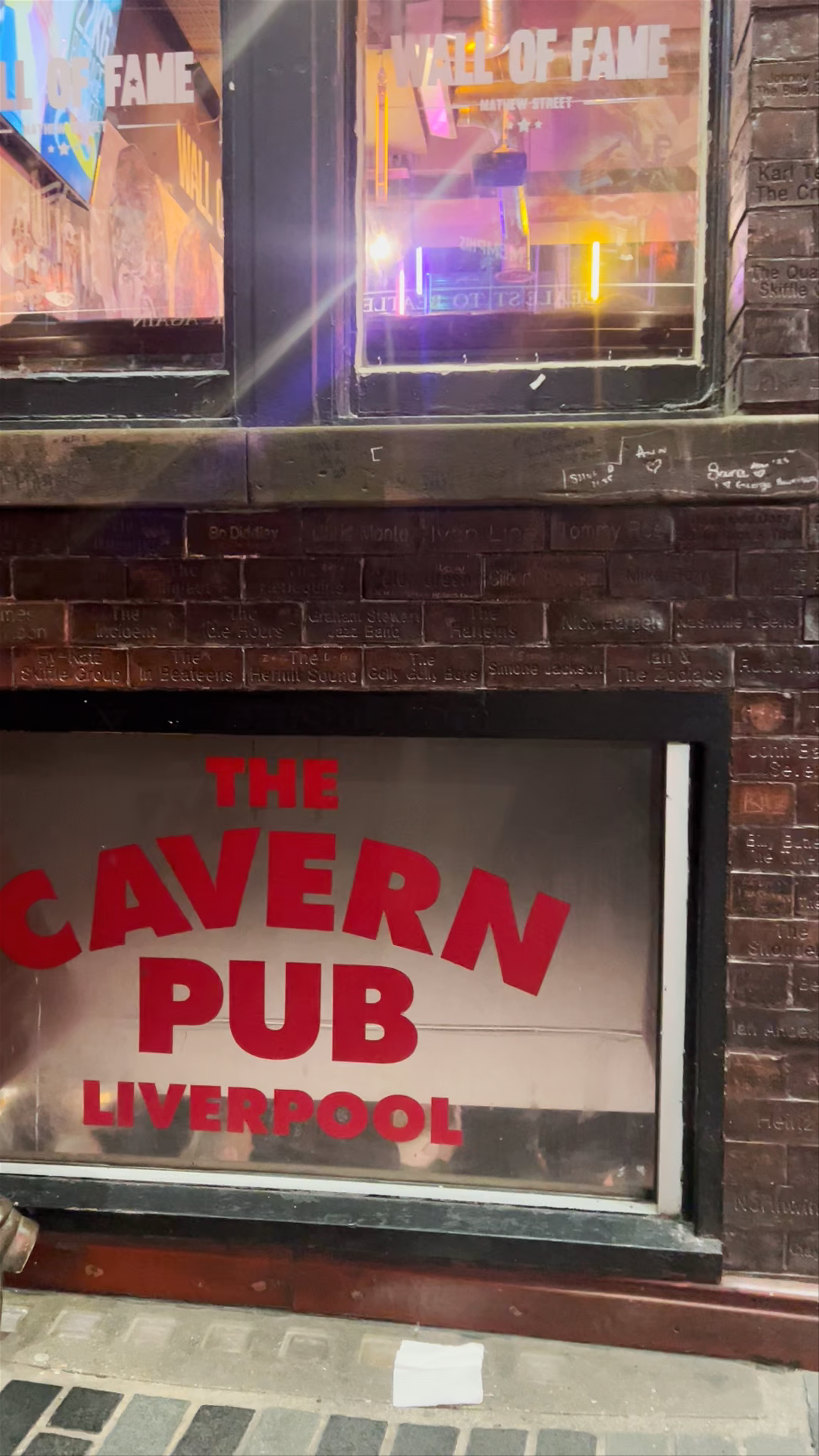 The Wall of Fame - Liverpool's Iconic Mathew Street Landmark