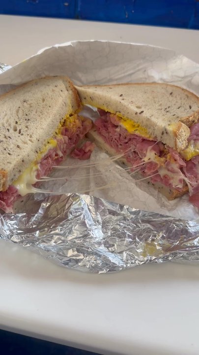 Vienna Beef Factory Store - Corn beef with Swiss cheese - Hot Dogs Near Me - Chicago, Illinois